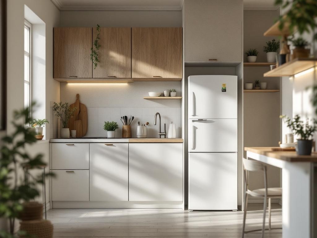 Frigoríficos ruidosos en cocinas pequeñas
